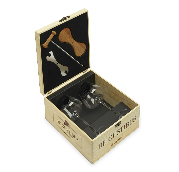 Legnoart DEGUSTIBUS WGS1 Vinsmagningssæt med to glas Legnoart DEGUSTIBUS WGS1 Vinsmagningssæt med to glas